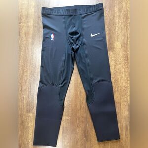 NBA Player Issue Nike Pro Black Padded Performance Basketball Pants Tights Sz XL